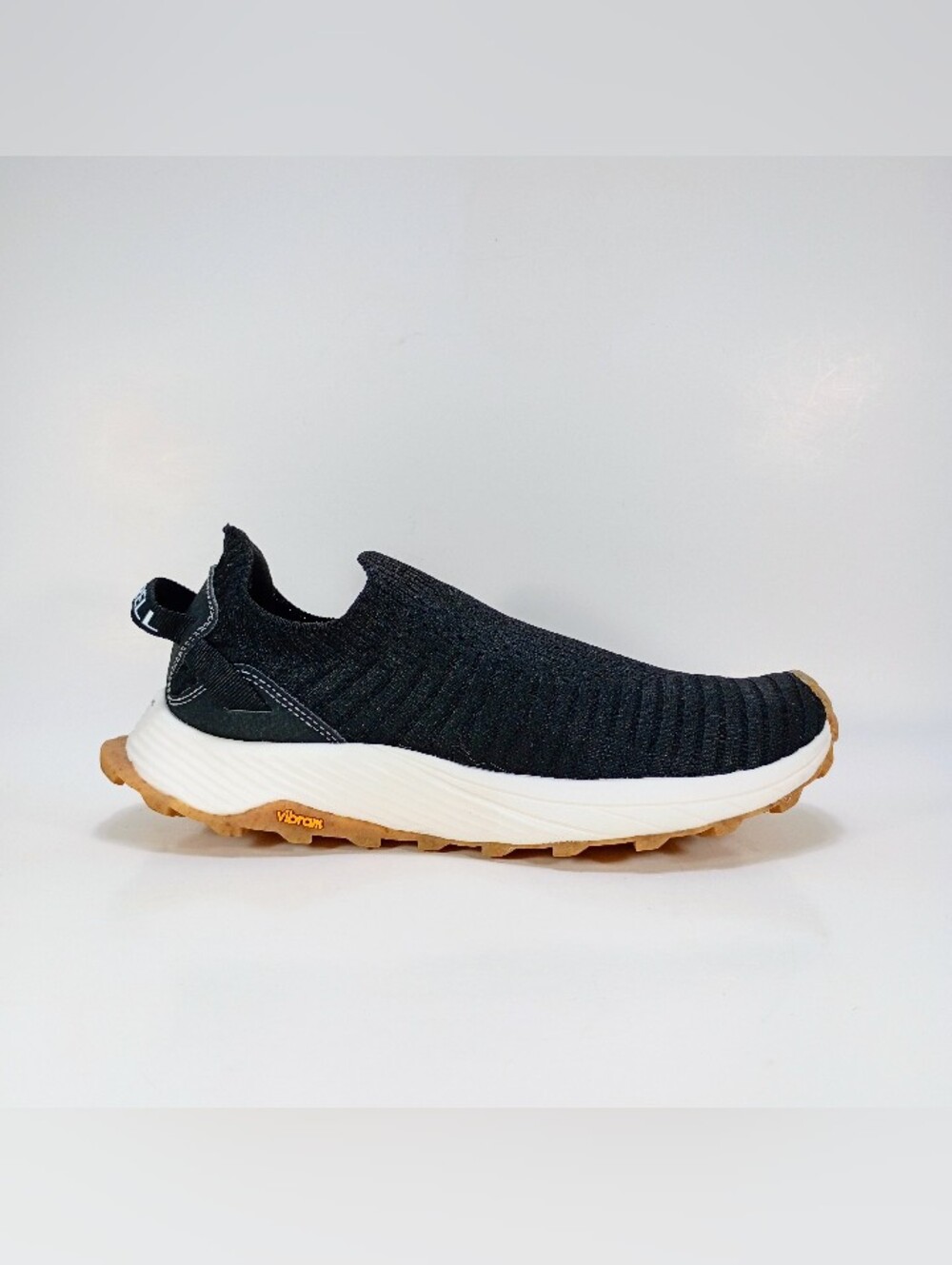Merrell Embark Moc Womens 8 Wide Fit Black Knit Slip On Trail Runners Sneakers